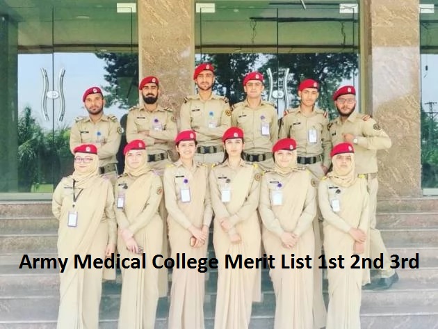 Army Medical College Merit List 2024 1st 2nd 3rd Online