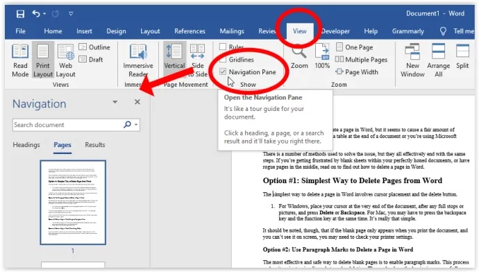 How to Delete Page in Word 2007,2013, 2019