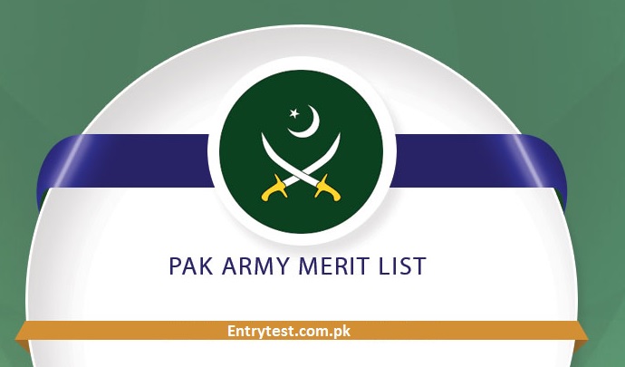 Pakistan Army Merit List 2023 Result Online Physical/Written