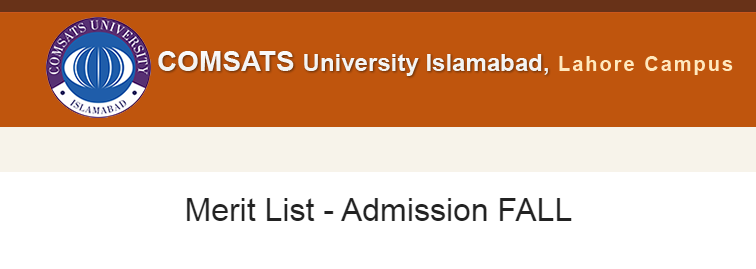 COMSATS University Merit List 2024 Check Online