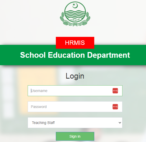 HRMS Punjab Login C Leave Apply Online @ sedhr punjab gov pk