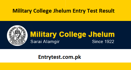 Military College Jhelum Entry Test Result 2024 Class 8 Online