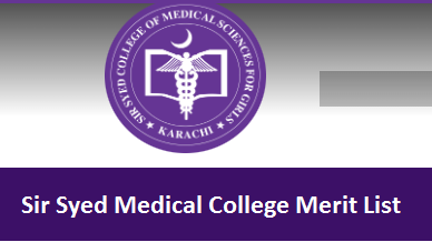 Sir Syed Medical College Merit List 2024 Online By Name
