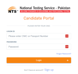 NTS Portal Login Apply Online Roll No Slip Result | www.nts.org.pk