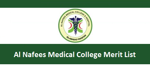 Al Nafees Medical College Merit List 2024 Check Online