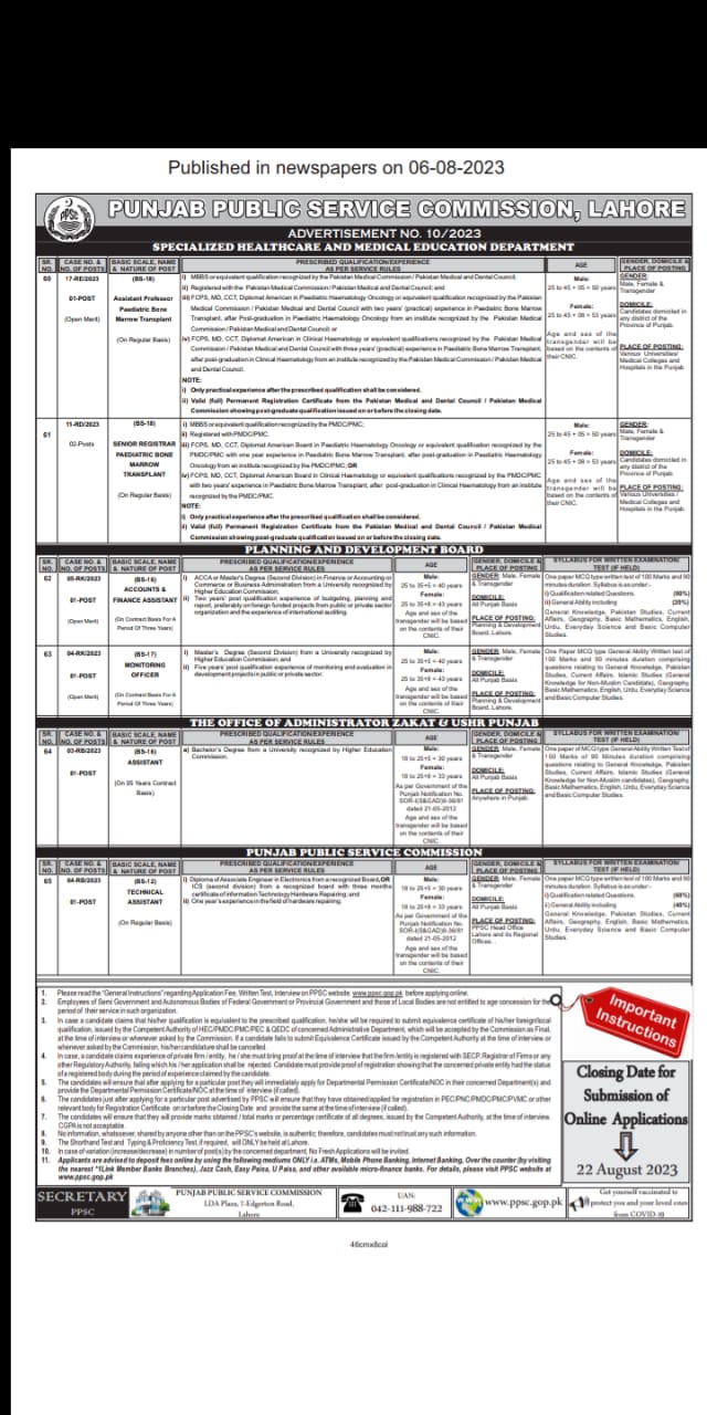 FPSC Latest Jobs Announce 2023 Registration Online, www.fpsc.gov.pk