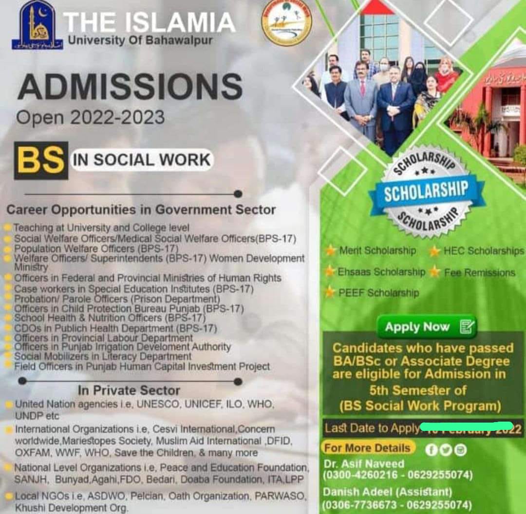 Islamia University Bahawalpur 2024 Admission Online Best Opportunities