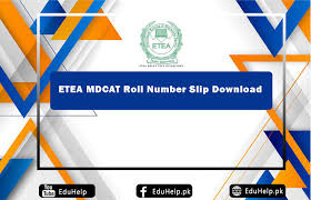 MDCAT Test ETEA Roll No Slip 2023 