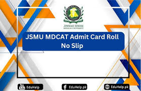 JSMU MDCAT Roll No Slip 2023
